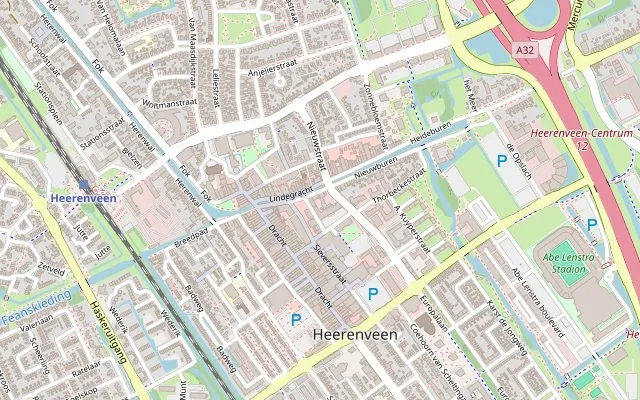 Kaart: Modres aan de Lindegracht in Heerenveen